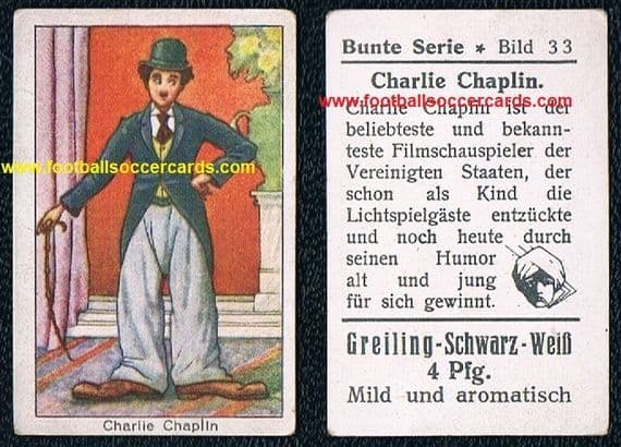1930 Greiling CHARLIE CHAPLIN Bunte Serie card 33