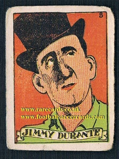 1930 Jimmy Durante trade card Spain