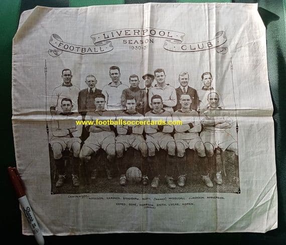 1930 Liverpool commemorative silk handkerchief ORIGINAL