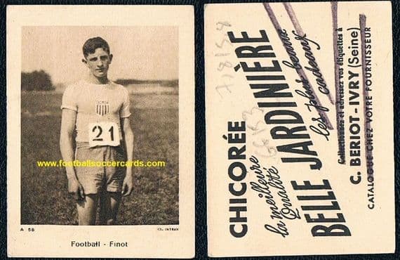1930 Louis Finot for PUC Paris Uni athletics pre 1930 when he joined CAP with Lucien Laurent