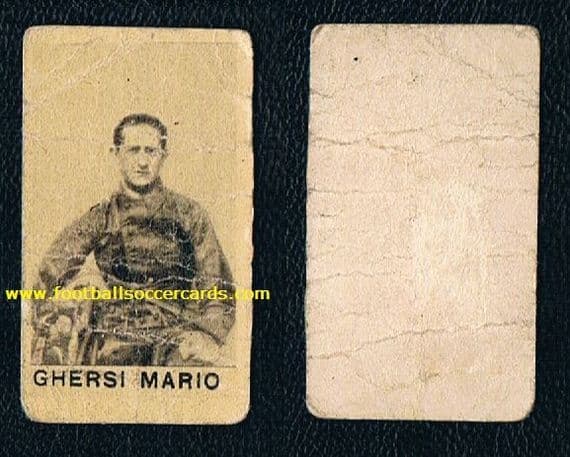 1930 Mario Ghersi MotoGP card from Italy