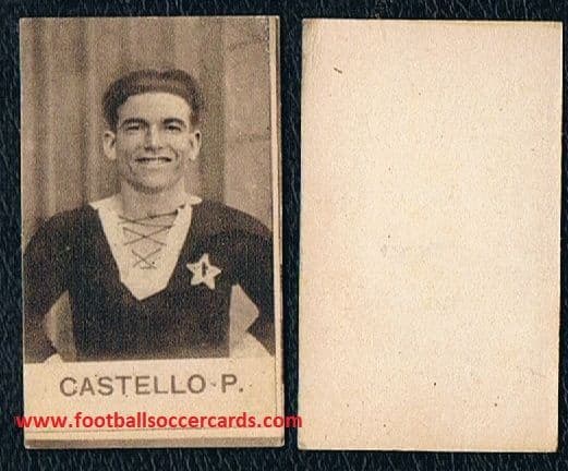 1930 Piero Castello CASALE trade card from Italy