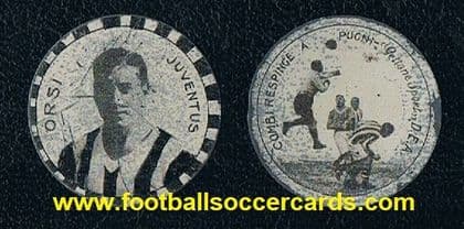 1930 Raimundo Orsi LEGEND Juventus Argentina Italy DEA Gettone Sport card World Cup 34 Winning goal!