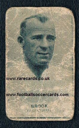 1930's Brook Man City HOF ATG card made in Italy probably 1934