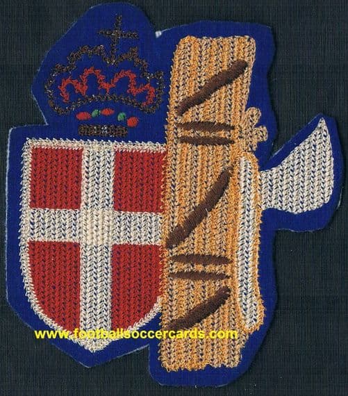 1930 s Italian woven fabric soccer shirt emblem as World Cup winners 34 & 38 - excellent modern COPY