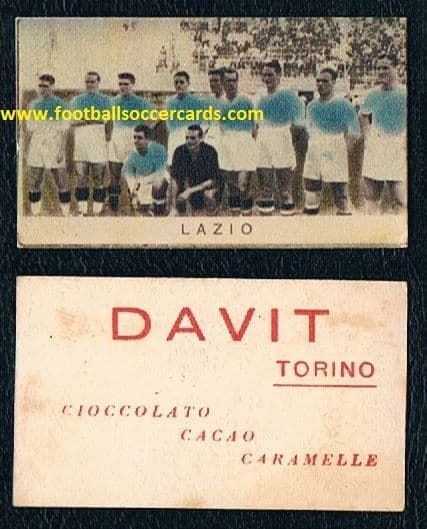 1930 's Lazio card by DAVIT chocolates