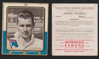 1930's Peter Doherty ECONOMY BUY Nile Princess back Manchester City Union card from Germany