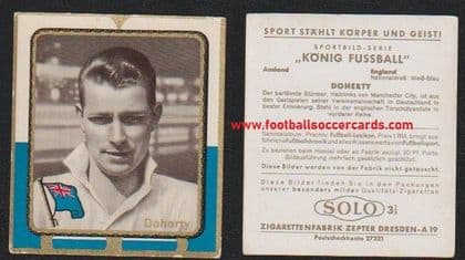 1930 's Peter Doherty rare variety SOLO TOBACCO back Manchester City Union card