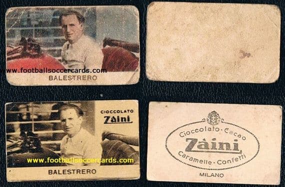 1930 's Renato Balestrero F1 legend, 2 rare Italian trade cards