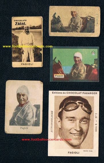 1930 's ROOKIE CARDS + instant collection Luigi Fagioli F1 legend