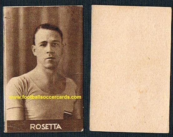 1930's WC34 Rosetta captain Juve Italy classic trade card