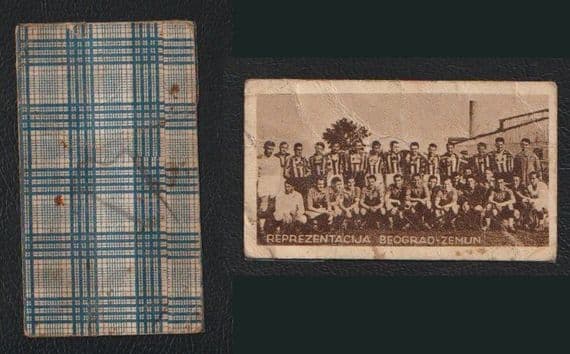 1930's Yugoslavia card Belgrade and Zemun teams