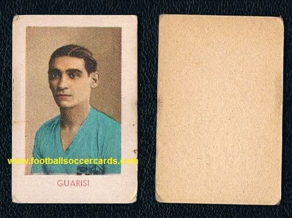 1930s 1 of the XI Select from WC34 Brazil-Italy star Guarisi Italian trade card Brazil champion x3