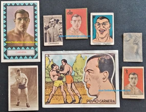 1930s -40s instant collection of Carnera boxing cards