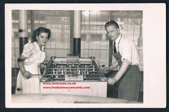 1930s a stunning table football postcard