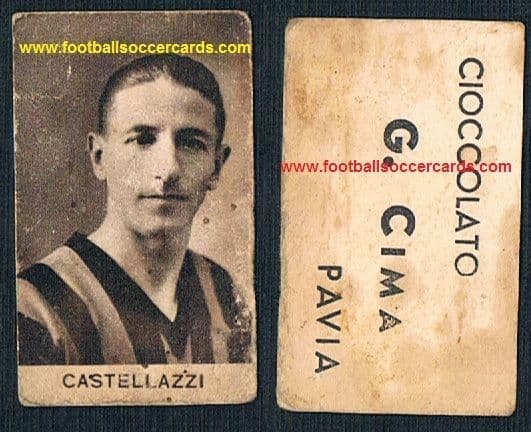 1930s Armando Castellazzi of INTER, a playing WORLD CUP WINNER in 1934