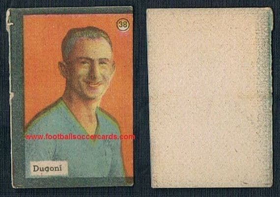 1930s Bruno Dugoni AS Roma Modena Italia Balilla card