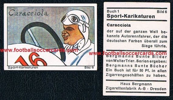 1930s Caracciola Haus Bergmann cigarette card from Hitler's Germany