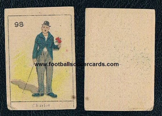 1930s Charlie Chaplin Italian trade card unknown maker