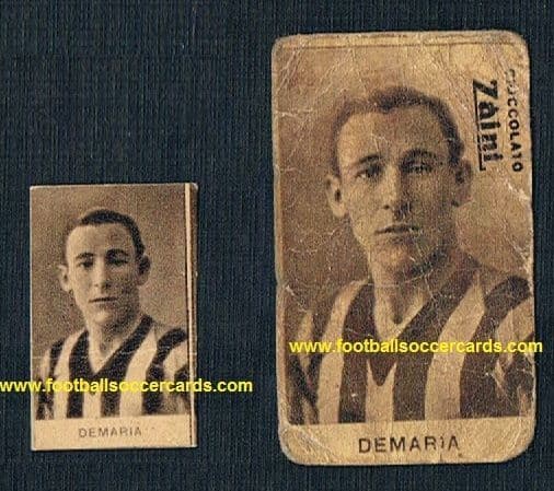1930s LEGEND! Italy & Argentina x2 WC medals, Atilio DeMaria PAIR 2 cards