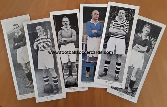 1930s Scottish issues 6 Topical Times cards Ayr 3rd Lanark Albion Rovers Arbroath Queen's Park South