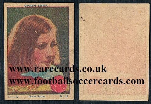 1930s Spanish Greta Garbo trade card
