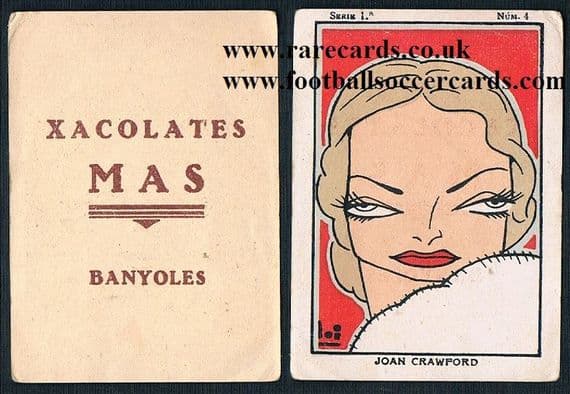 1930s Spanish Joan Crawford Xacolates Banyoles