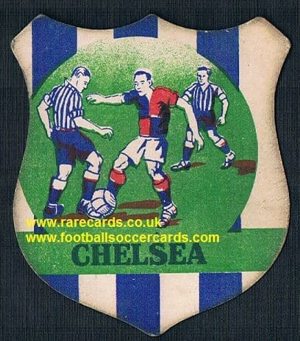 1930s unknown issuer Chelsea football shield card