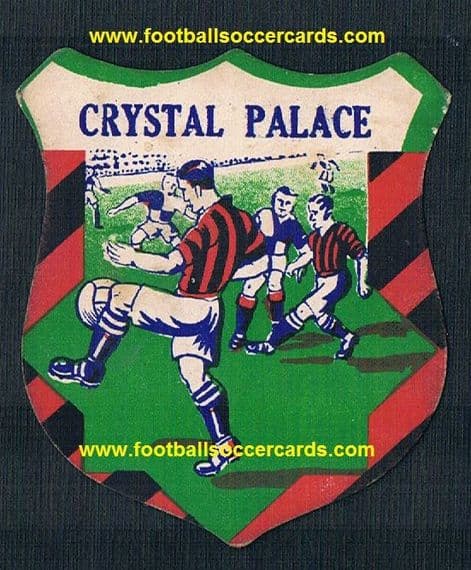 1930s very rare Crystal Palace shield-shaped card by unknown issuer