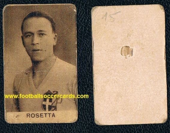 1930s Virginio Rosetta Italy captain WC34 Crown of Italy medal winner for over 50 caps