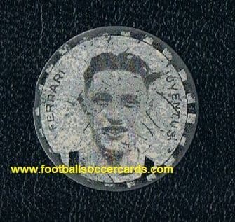 1931 DEA metal disc card Giovanni Ferrari 2x WC winner Juventus