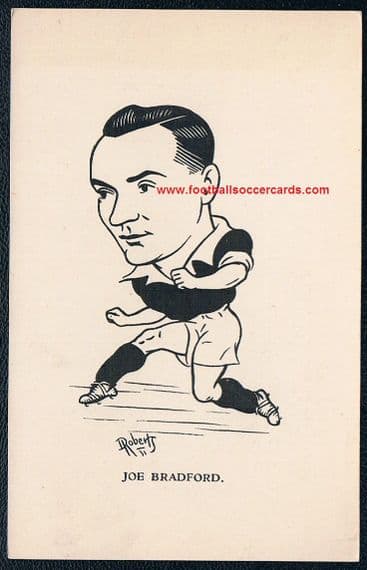1931 Joe Bradford Birmingham City FC by Roberts, postcard