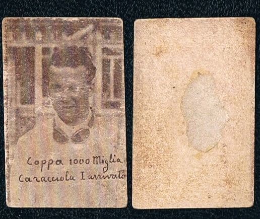 1931 Rudolf Caracciola ROOKIE CARD for F1 Grand Prix LEGEND 3 World Championships, 1000 Miles Race