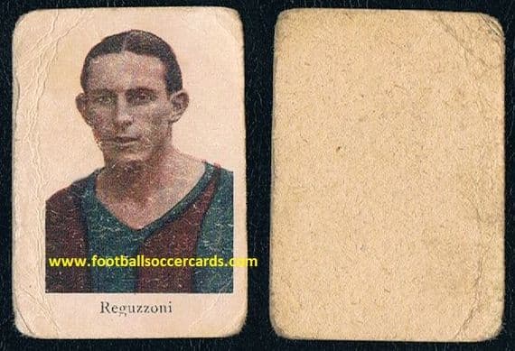 1932 -33 Carlo Reguzzoni GOLDEN BOOT 10 goals EuroCup '34 Bologna card ECONOMY BUY