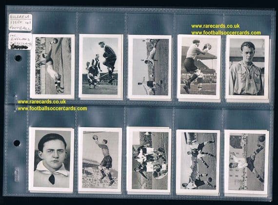 1932 BARGAIN 41x Bulgaria Cigarette cards England Scotland