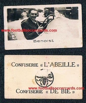 1932 Benoist F1 legend & war hero, won multiple grand prixL ABEILLE Belgian LA PIE QUI CHANT