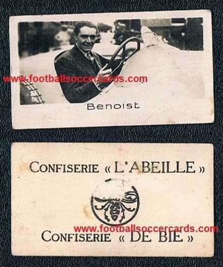 1932 Benoist F1 legend & war hero, won multiple grand prixL ABEILLE Belgian LA PIE QUI CHANT