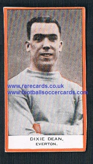 1932 Phillips BDV packet issue Dixie Dean Everton (no Capt.) back clean