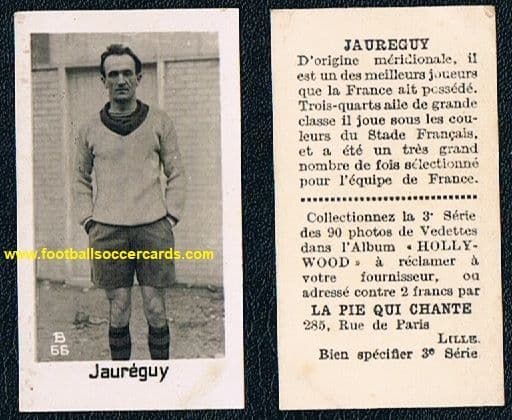 1932 Pie Qui Chante rugby legend Stade Francais France Adolphe Jauréguy