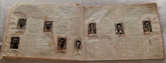 1932 Yugoslav championship soccer cards album Zagreb Belgrade etc x 68 cards many teams