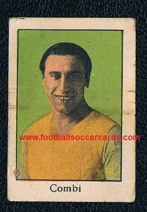 1933 -34 Gianpiero Combi WC34 winner 1 of the 3 greatest pre-war goalies!