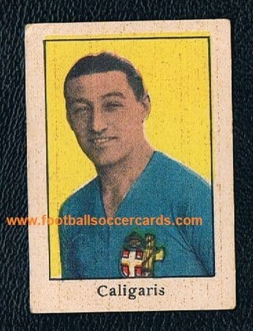 1933 -34 Umberto Caligaris HOF ATG Italian star Juventus player stunning card