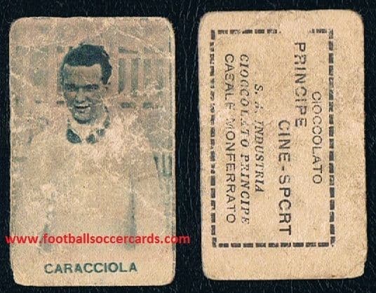 1933 Caracciola later card of early image, Principe Cine Sport F1 World Champs 1000 Miles rare card