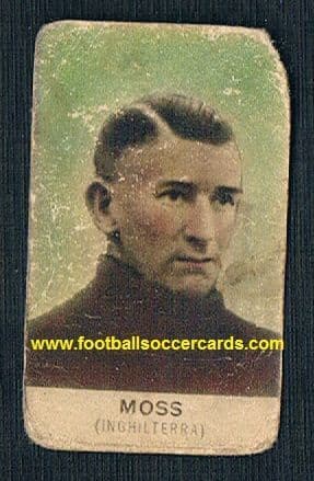 1933 Frank Moss Arsenal goalie Italian trade card only issued in Italy!