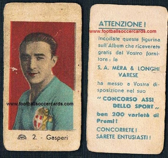 1933 Mera & Longhi Gasperi Olympics bronze, 4 SerieA titles, Bologna