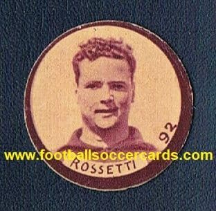 1933 SALVI CHOCOLATES card disc Gino Rossetti 92 Napoli Italy