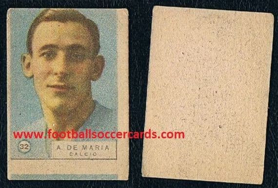 1934 -36 LEGEND! Atilio Demaria Argentina WC30 silver, Inter & Italy WC34 winner, rare unknown card