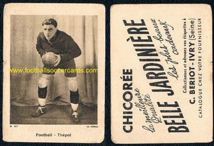 1934 Alexis Thepot World Cup 1930 legendary goalie Belle Jardiniere