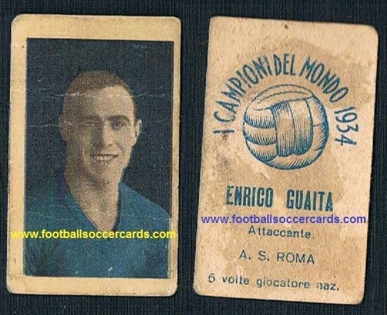 1934 Enrico Guaita WC34 card