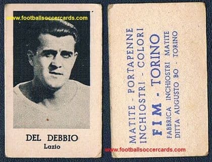 1934 FIM card Armando del Debbio Lazio x8 winner of Brazil's Paulistão !